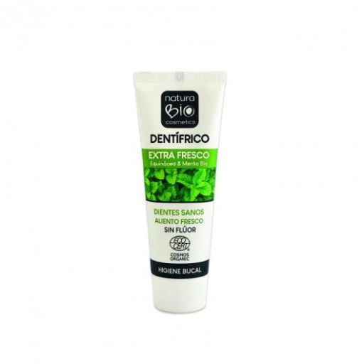 NaturaBIO Cosmetics Dentifricio biologico extra fresco all'Echinacea e menta 75 ml