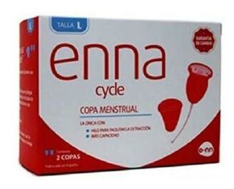 enna Coppetta mestruale taglia L 2 tazze + sterilizzatore