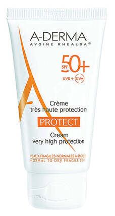 Crema solare protettiva per pelli fragili e secche SPF 50+ 40 ml