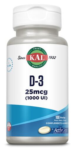 Kal Vitamina D3 1000 UI 100 perle