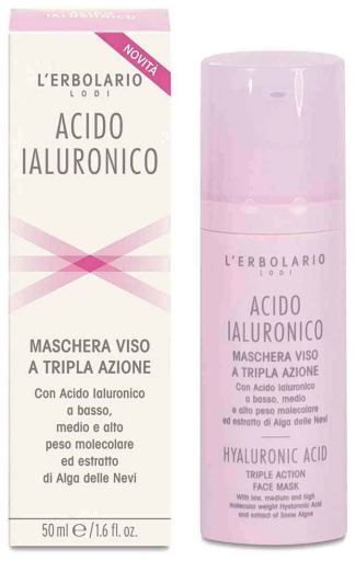 L'Erbolario Maschera facciale all'acido ialuronico a tripla azione 50 ml