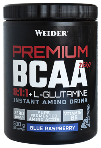 Weider Premium Bcaa 8: 1: 1 + Lglutamina Blue Raspberry 500 gr