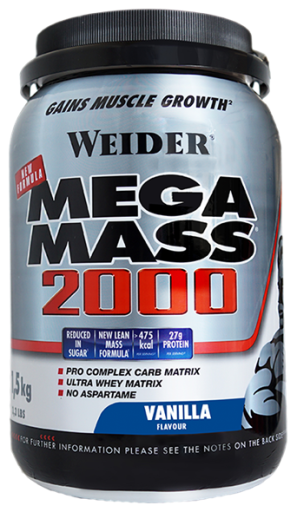 Weider Mega Mass 2000 Gusto vaniglia 1 5 kg
