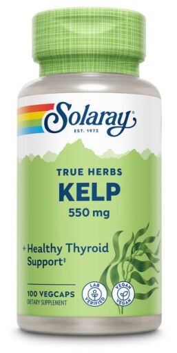 Solaray Alghe marine 550 mg, 100 capsule vegane