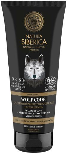 Natura Siberica Solo per uomo Crema protettiva viso e mani The Wolf's Cunning 80 ml