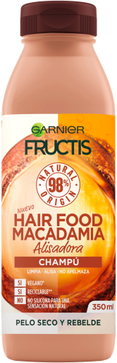 Fructis Fructis Hair Food Shampoo Lisciante Macadamia 350 ml