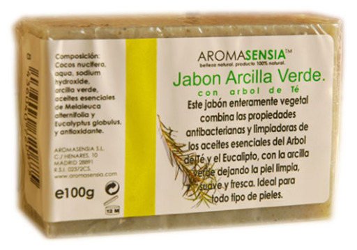 Aromasensia Sapone da t&egrave; all'argilla verde 100 gr
