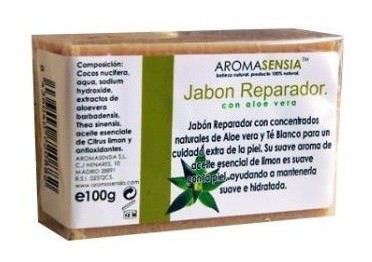 Aromasensia Sapone riparatore Aloe & T&egrave; Bianco 100 gr