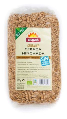 Biogra Orzo soffiato senza zucchero o miele 125g