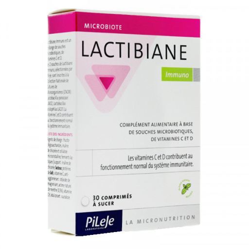 Pileje Lactibiane Immuno 30 Compresse di Succhiamento