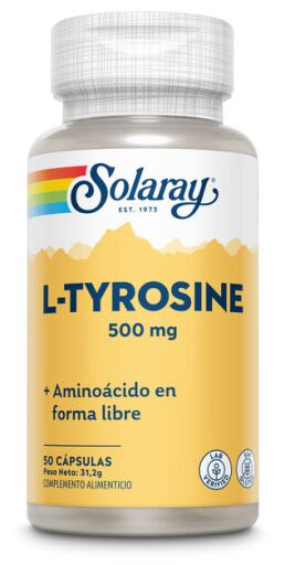 Solaray L-tirosina 500 mg 50 capsule vegetali