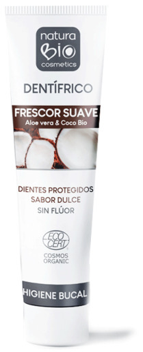 NaturaBIO Cosmetics Dentifricio Gentle Freshness Aloe vera e cocco Bio 75 ml