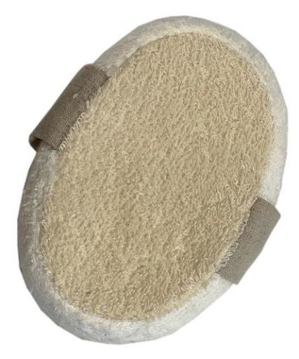 NaturaBIO Cosmetics Spugna da bagno in lino e cotone