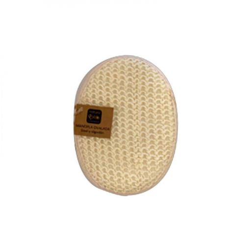 NaturaBIO Cosmetics Guanti ovali in sisal e cotone