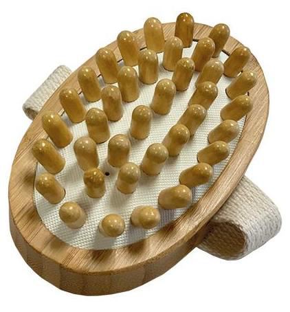 NaturaBIO Cosmetics Spazzola per massaggi anticellulite in bamb&ugrave;