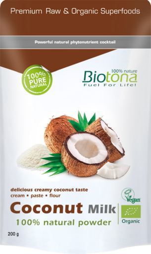 Biotona Latte di cocco biologico 200 gr