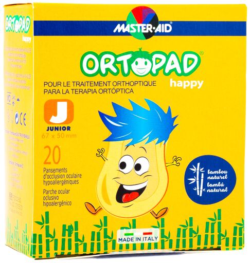 Ortopad Cerotti per gli occhi Happy Junior 20 unit&agrave;