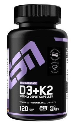 Vitamina D3+K2 120 c&aacute;psulas