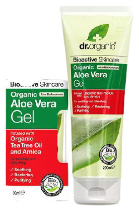 Dr. Organic Gel di Aloe Vera con Tea Tree bio e Arnica 200 ml