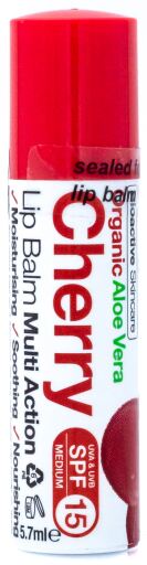 Dr. Organic Balsamo labbra all'Aloe Vera e Ciliegia 5,7 ml