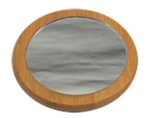NaturaBIO Cosmetics Specchio piccolo in bamb&ugrave; 7,5 cm