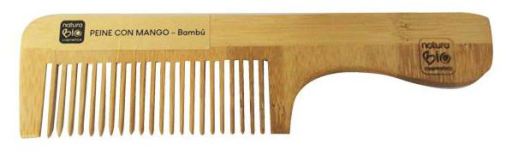 NaturaBIO Cosmetics Pettine con manico in bamb&ugrave;