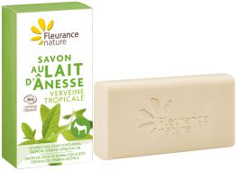 Fleurance Nature Sapone al latte d'asina con olio essenziale di verbena esotica