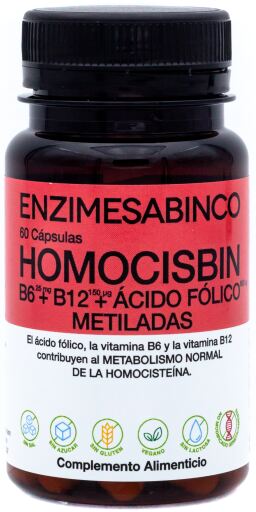 Enzime Sabinco Integratore vitaminico B6+B12+B9 60 capsule