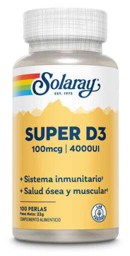 Solaray Super D3 4000 UI 100 Perle