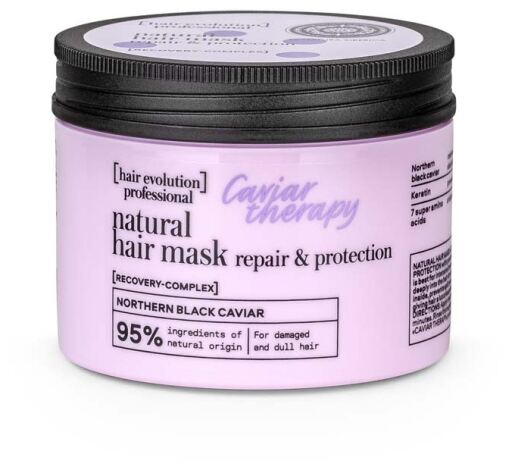 Natura Siberica Maschera per capelli riparatrice e protettiva Natural Caviar Therapy 150 ml