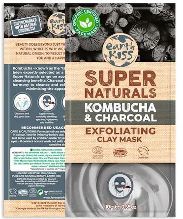 Earth Kiss Maschera Esfoliante Kombucha Carbone e Argilla 10 gr