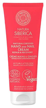 Natura Siberica Crema Mani e Unghie Riparazione e Recupero 75 ml
