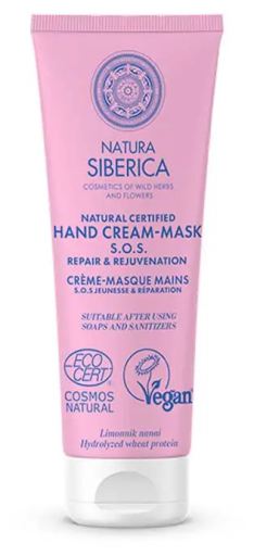 Natura Siberica Crema Mani SOS Riparazione e Ringiovanimento 75 ml