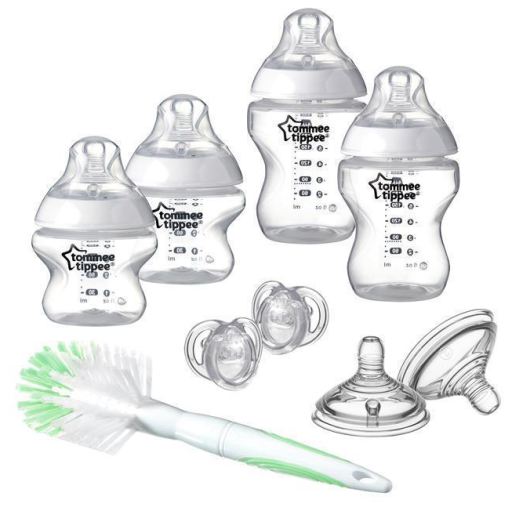 Tommee Tippee Closer to Nature - Kit di avviamento per biberon bianchi da 6 pezzi