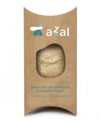 Azal Dischi per Peeling Viso Luffa Ecologico 3 unit&agrave;