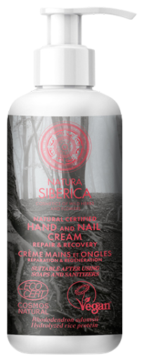 Natura Siberica Crema Mani e Unghie Riparazione e Recupero 250 ml