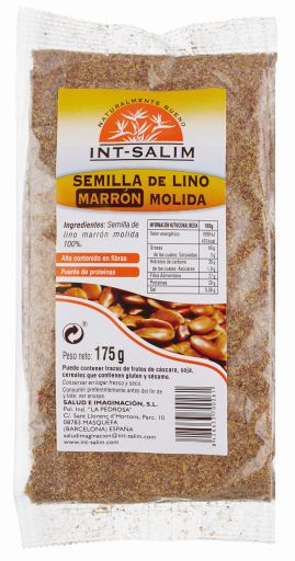 INT-SALIM Semi di Lino Marrone macinati 175 gr
