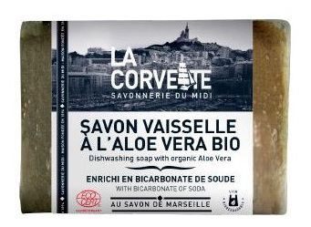 La Corvette Tavoletta Sapone Lavapiatti Bicarbonato e Aloe vera 200 gr