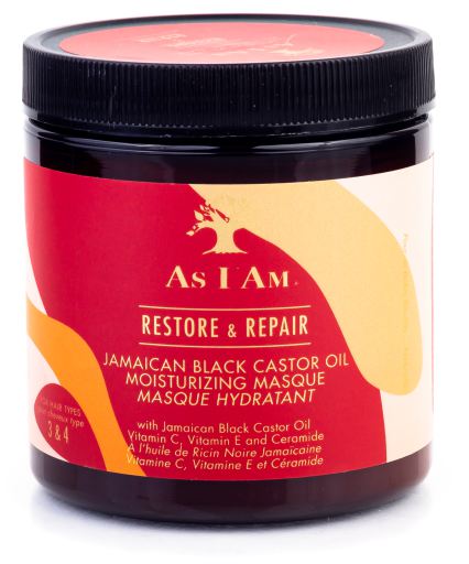 Restore &amp; Repair Maschera all'olio di ricino nero giamaicano 227 gr