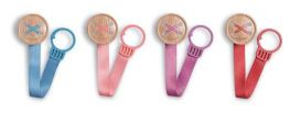 Suavinex Clip per ciuccio con bottone Ruban Avec
