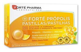 Fort&eacute; Pharma Miele di propoli per lenire la gola al gusto di limone 24 pastiglie