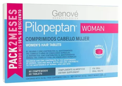 Genov&eacute; Integratore alimentare anticaduta Pilopeptan 60 compresse