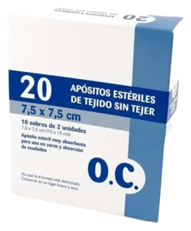 O.C. Medicazioni in tessuto non tessuto 7,5x7,5 cm 20 unit&agrave;