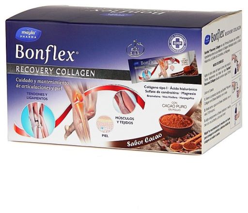 Mayla Pharma Bonflex Recovery Collagen Gusto Cacao 30 Stick