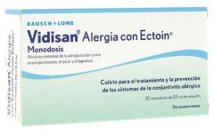 Vidisan collirio per allergie con ectoina monodose 20 x 0,5 ml Vidisan collirio per allergie con ectoina monodose 20 x 0,5 ml