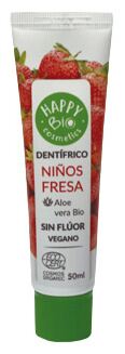 Happy Bio Dentifricio Bambini senza Fluoro Fragola 50 ml