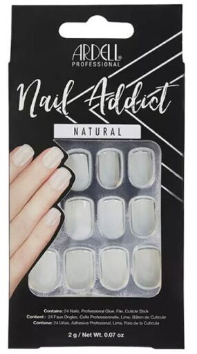 Ardell Nail Addict Natural Square Unghie finte