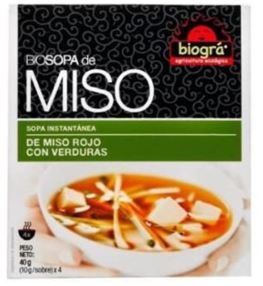 Biogra Zuppa Di Miso Con Verdure 4 x 40 gr