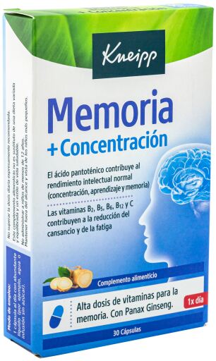 Kneipp Memoria e Concentrazione 30 Capsule