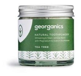 Georganics Polvere per denti sbiancante Tea Tree 60 ml